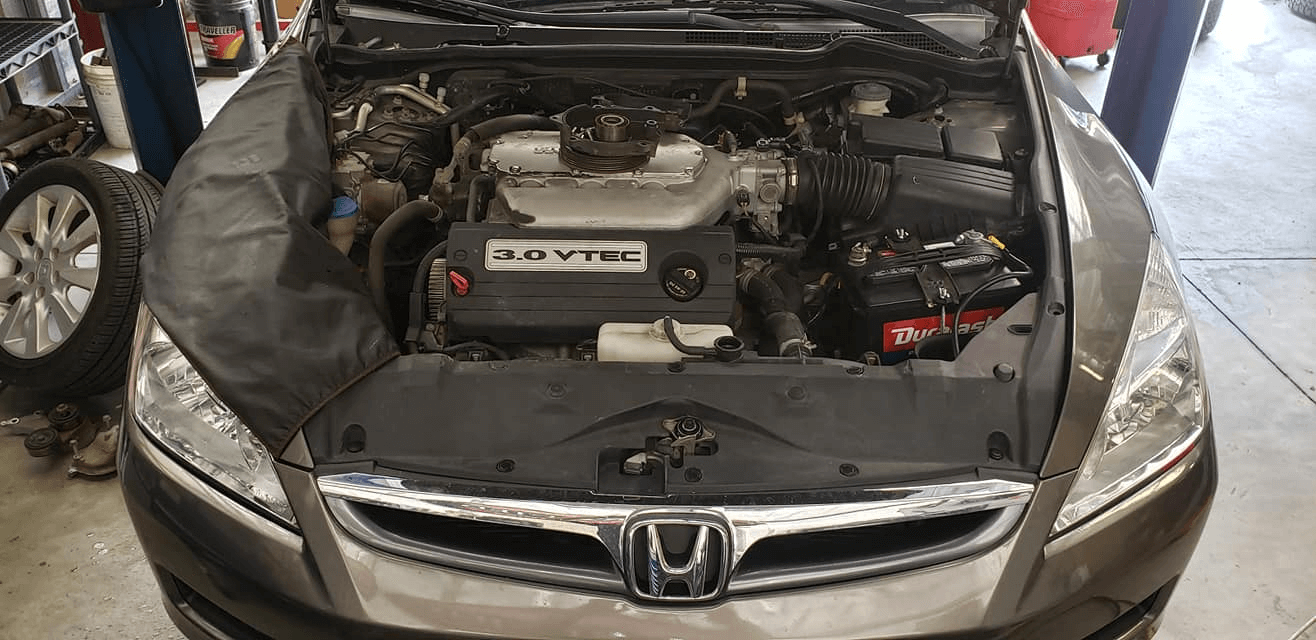Displaying a Honda services banner graphic
